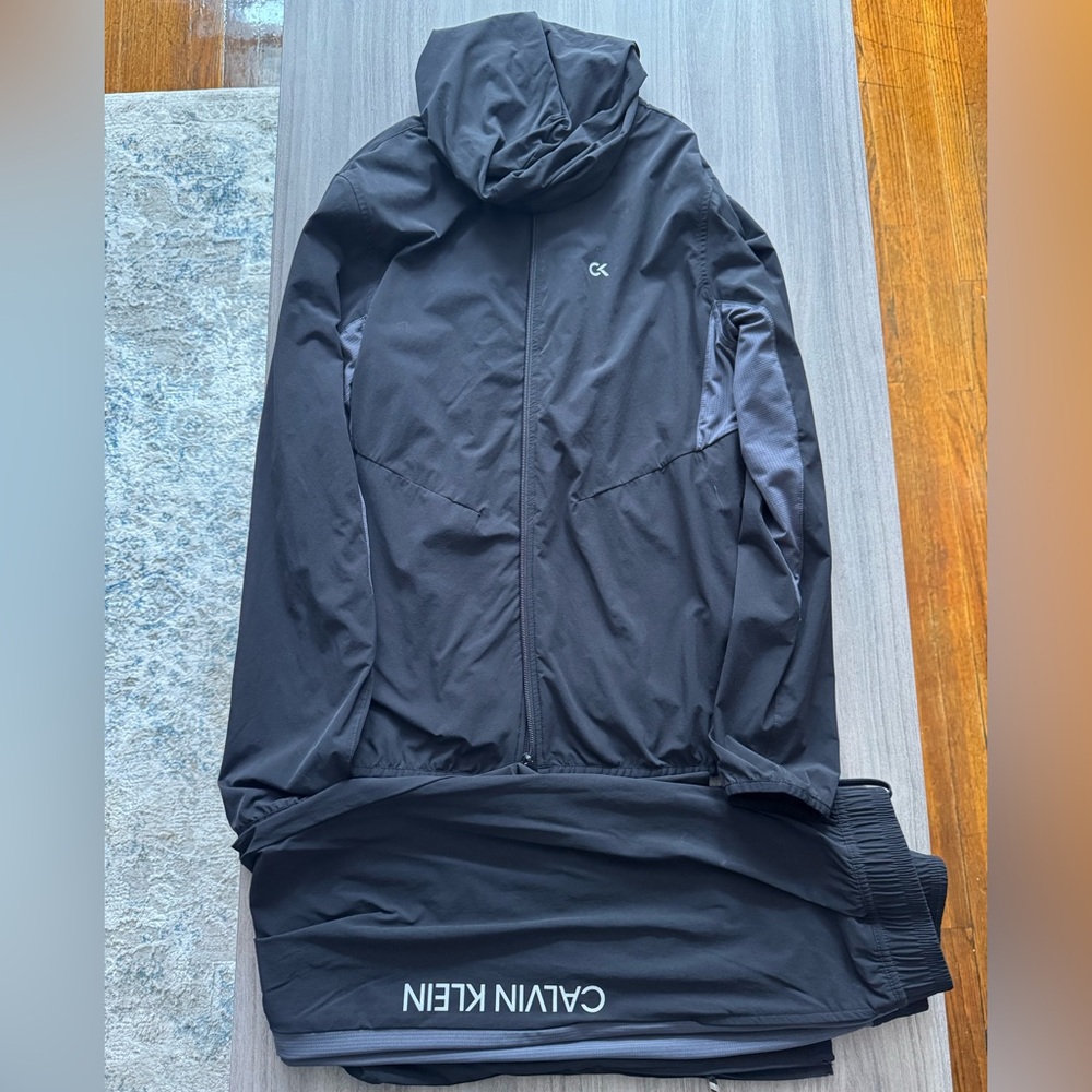 Calvin Klein Performance Black Windbreaker Suit